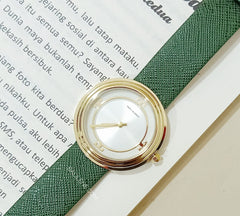 Tory Burch TBW6102 Womens Bailey Green Leather Strap Watch