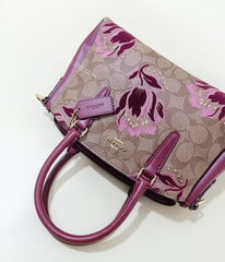 Coach F77850 Mini Sage Signature Khaki Pink Multi