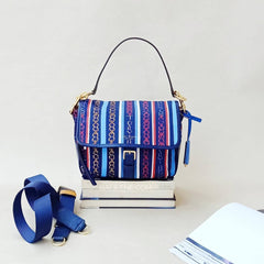 Tory Burch 58048 Perry Nylon Crossbody Gemini Multi Stripe