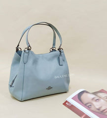 Coach F80268 Hallie Pabble Leather Blue