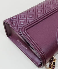 Tory Burch 43833 Fleming Convertible Shoulder Bag Medium Claret