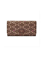 Fossil SL6698603 Sydney Long Wallet Polka Cordovan