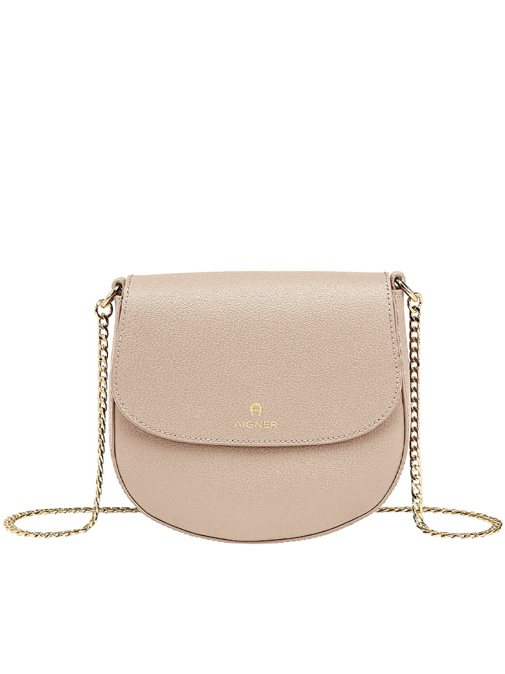 Aigner Ava XS Crossbody Bag With Chain Strap Beige – Balilene
