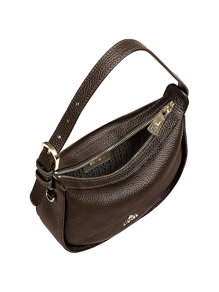 Aigner 132136 00 0730 Ivy Hobo Crossbody Bag Java Brown