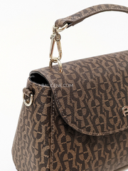 Aigner Elisa Top Handle Bag Fango