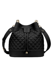 Aigner 136020 50 Quilted Hobo Bag Black