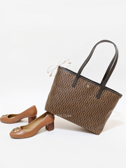 Aigner 137015 50-0060 Ilona Shopper Bag Fango