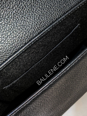 Aigner Pina Croco Crossbody Black