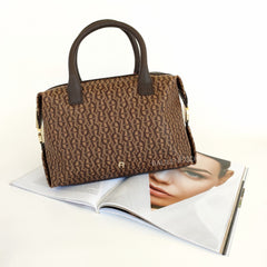 Aigner 133830-50-0060 Ilona Satchel Brown