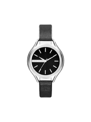 Armani Exchange AX4250 Ladies Watch Allete Black Leather Strap