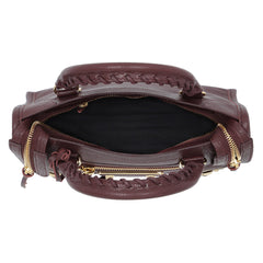 Balenciaga Classic Metallic Edge Mini City Bordeaux