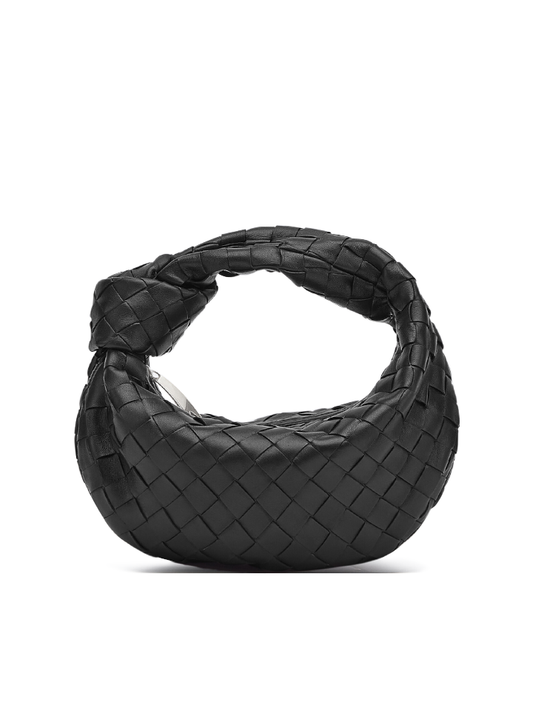 Bottega Veneta Mini Jodie Bag Black/Silver Hardware