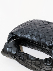 Bottega Veneta Mini Jodie Bag Black/Silver Hardware