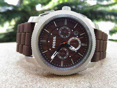 Fossil C241000 Machine Wood Print Chronograph Men's Watch