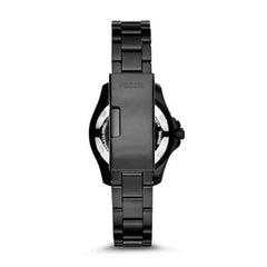 Fossil AM4614 Cecile Rose Dial Black Ion-plated Ladies Watch