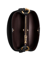 Coach 1011 Small Town Bucket Bag Black Oxblood