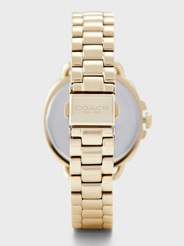 Coach 14502589 Tatum Crystal Womens Gold Stainless Steel Watch Balilene