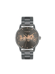 Coach 14502924 Grand Watch Classic Stainless Gunmetal