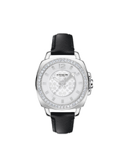 Coach 14503152 Boyfriend Watch Leather Strap Black