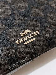 Coach 1591 Serena Satchel In Signature Canvas Brown Black