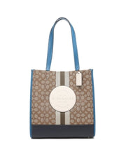 Coach 1917 Dempsey Tote Signature Jacquard Khaki Pale Green Multi