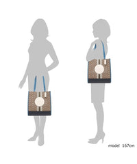 Coach 1917 Dempsey Tote Signature Jacquard Khaki Pale Green Multi