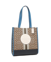 Coach 1917 Dempsey Tote Signature Jacquard Khaki Pale Green Multi
