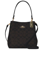 Coach 2312 Small Town Bucket Bag In Signature Canvas Brown Black