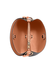 Coach Small Town Bucket Bag In Signature Canvas Shell Pink