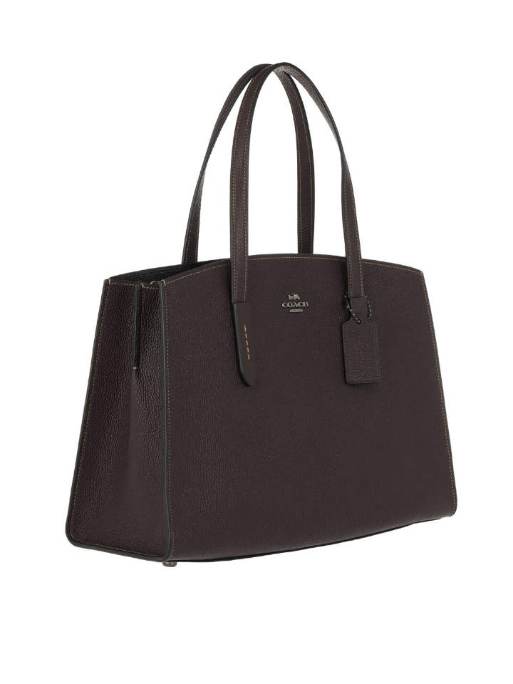 Coach-25137-Charlie-Carryall-Crossbody-Bag-Black-Oxblood-Balilene-samping