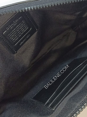 Coach 2811 Ranger Pouch In Signature Canvas Gunmetal/Tan Black