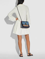 Coach 29416 Parker Crossbody Signature Rivets Tan Lake Multi