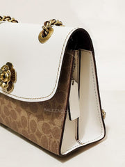 Coach Parker In Signature Canvas White Multi