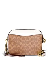 Coach-31208-Camera-Bag-In-Signature-Canvas-Crossbody-Tan-Chalk-Balilene-depan