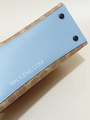 Coach 32749 Charlie Carryall 28 In Signature Canvas Tan Bluebell