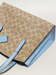 Coach 32749 Charlie Carryall 28 In Signature Canvas Tan Bluebell