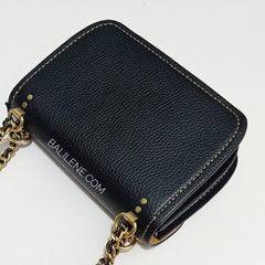 Coach 73560 Troupe Crossbody Bag Leather Black