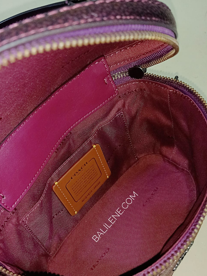 Coach-38590-Trail-Metallic-Berry-Balilene-detail-dalam