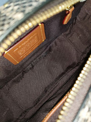 Coach 39684 Camera Bag Signature Charcol Multi Graphite