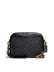 Coach 39684 Camera Bag Signature Charcol Multi Graphite