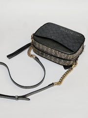 Coach 39684 Camera Bag Signature Charcol Multi Graphite