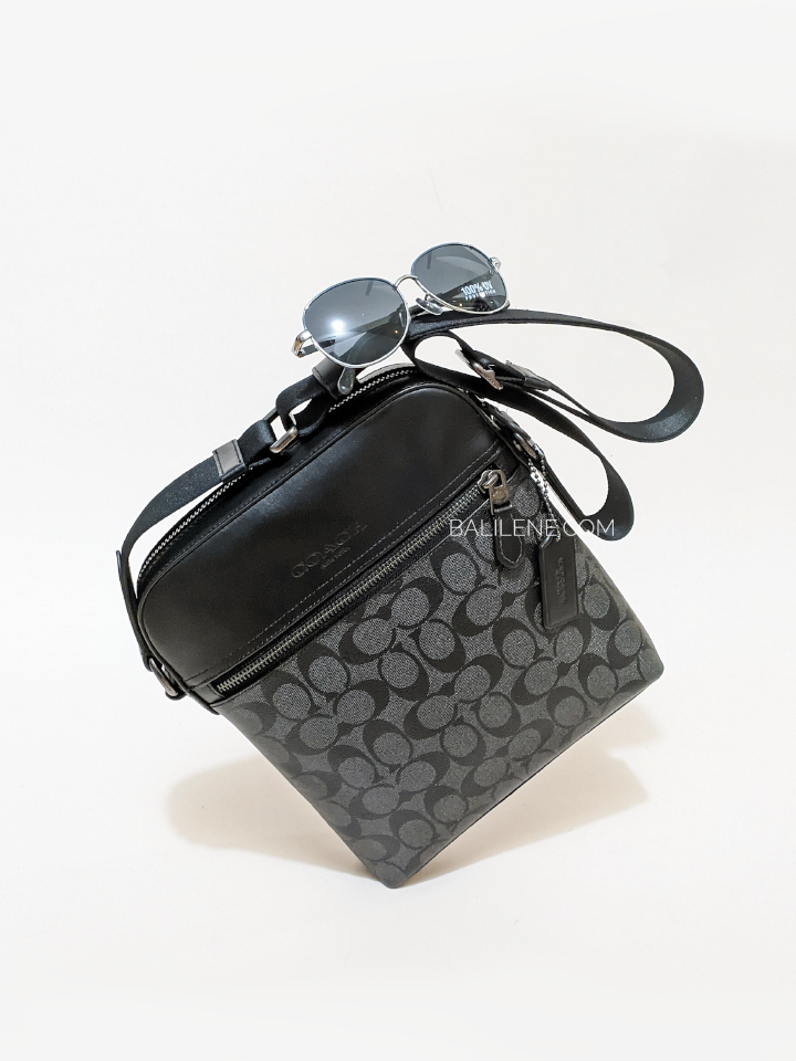 Coach-4010-Houston-Flight-Bag-In-Signature-Canvas-Charcoal-Black-Balilene-detail-depan