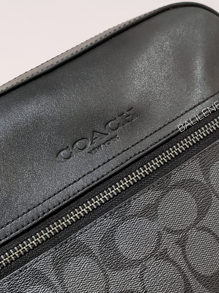 Coach-4010-Houston-Flight-Bag-In-Signature-Canvas-Charcoal-Black-Balilene-detail-logo