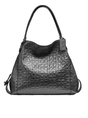 Coach 40727 Edie 31 Signature Metallic Graphite