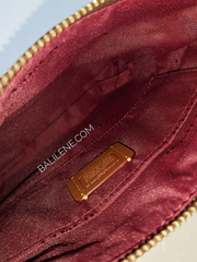 Coach Kitt Messenger Crossbody In Colorblock Signature Canvas Tan Rust