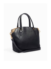 Coach 4343 Touch Of Signature Remi Satchel Black Khaki