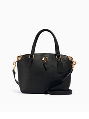 Coach 4343 Touch Of Signature Remi Satchel Black Khaki