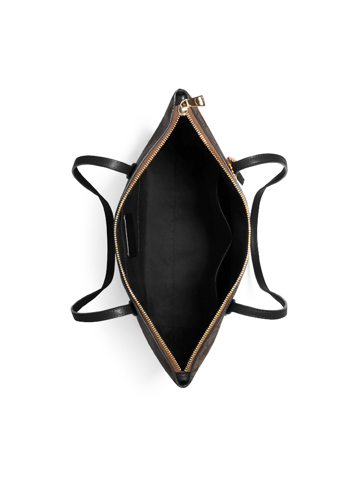 Coach signature zip top 2025 tote