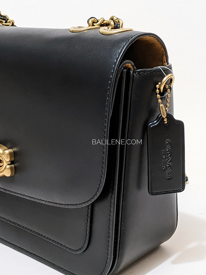 Coach-5211-Madison-Shoulder-Bag-Black-Balilene-detail-samping