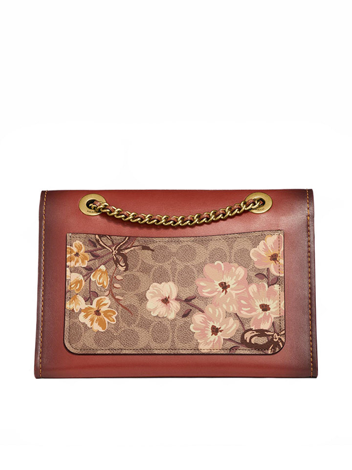 Coach 54649 Parker In Signature Canvas With Prairie Floral Print